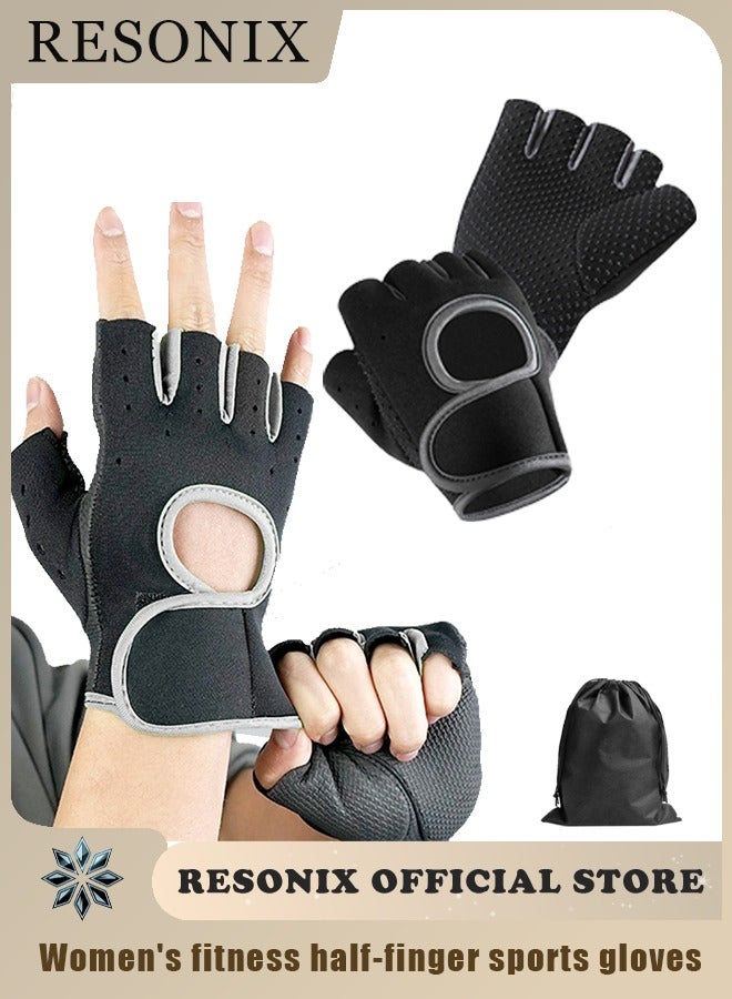 RESONIX Workout Gloves – Breathable Half-Finger Weight Lifting Gloves for Men & Women, Adjustable Velcro Exercise Gloves for Gym Training, Pull-Ups, Fitness, Cross Training & Home Workout - Image 1